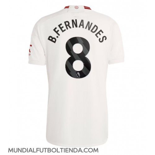 Camiseta Manchester United Bruno Fernandes #8 Tercera Equipación Replica 2023-24 mangas cortas